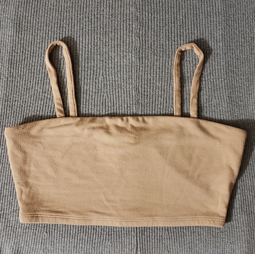 Beige crop top